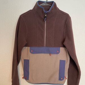 Patagonia anorak Purple and Mauve Brown Fleece Pullover